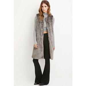 Faux Fur Longline Vest